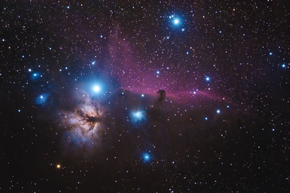 Horse Head and Flame Nebula