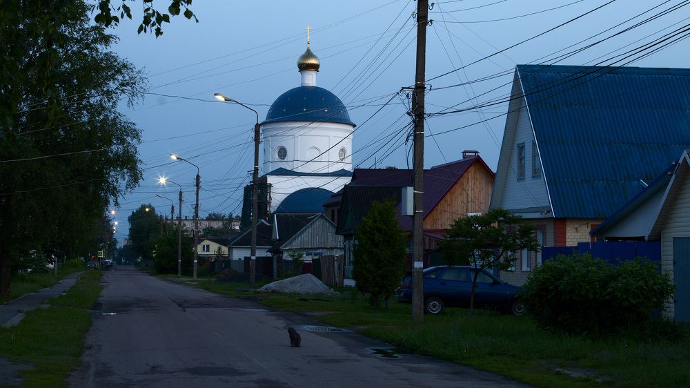 Успенский храм. Полчаса до восхода.