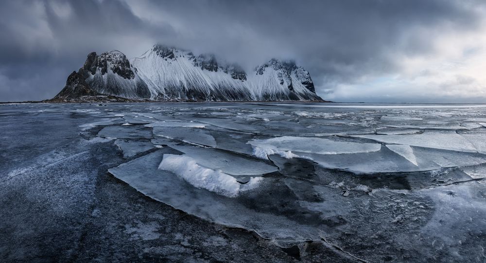 Stokksnes on ice