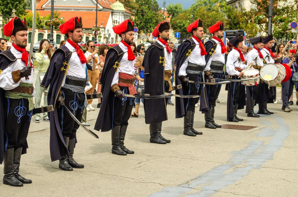 Костюмированное представление на улицах Загреба, Хорватия