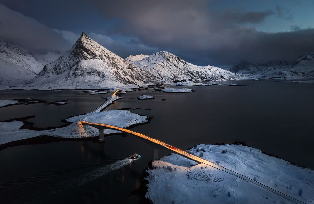 Вечерние мосты Fredvang