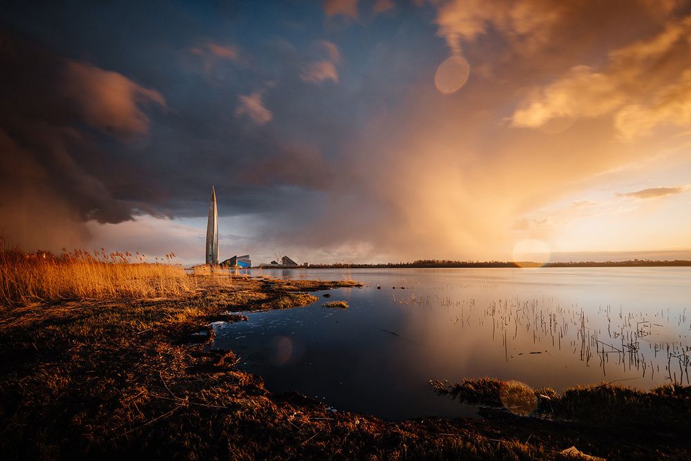 Вечер на разливе.