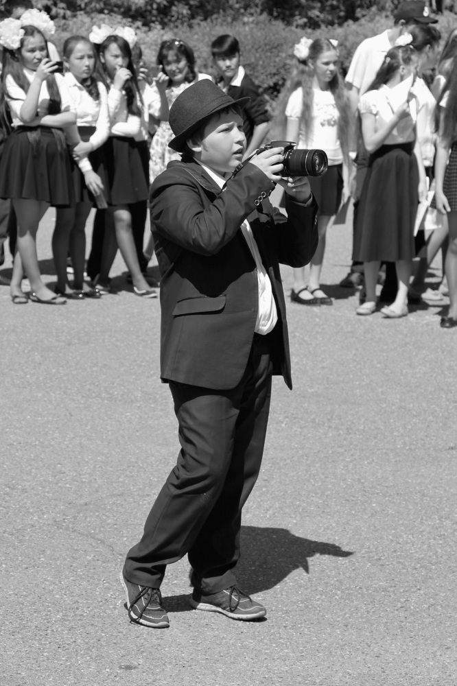 Молодой фотограф.