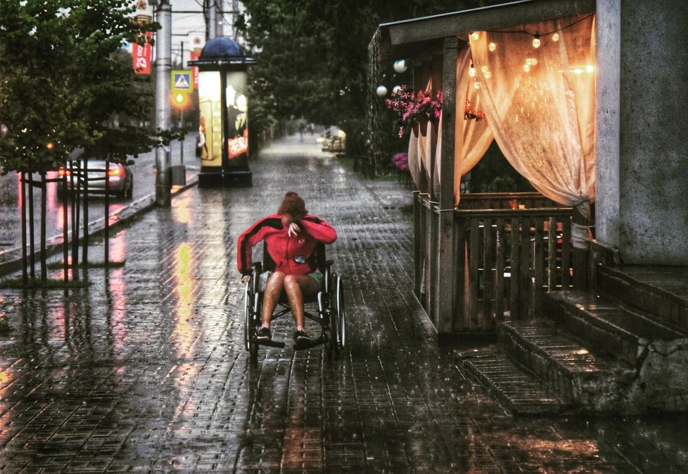 По дороге дождя.