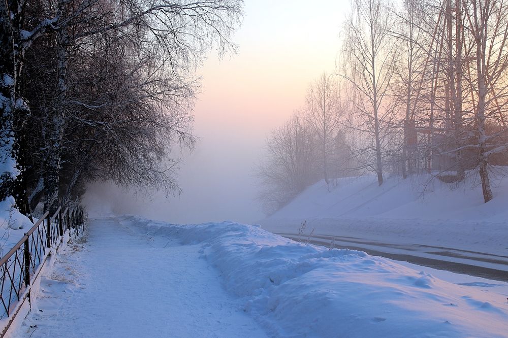 Морозный туман.