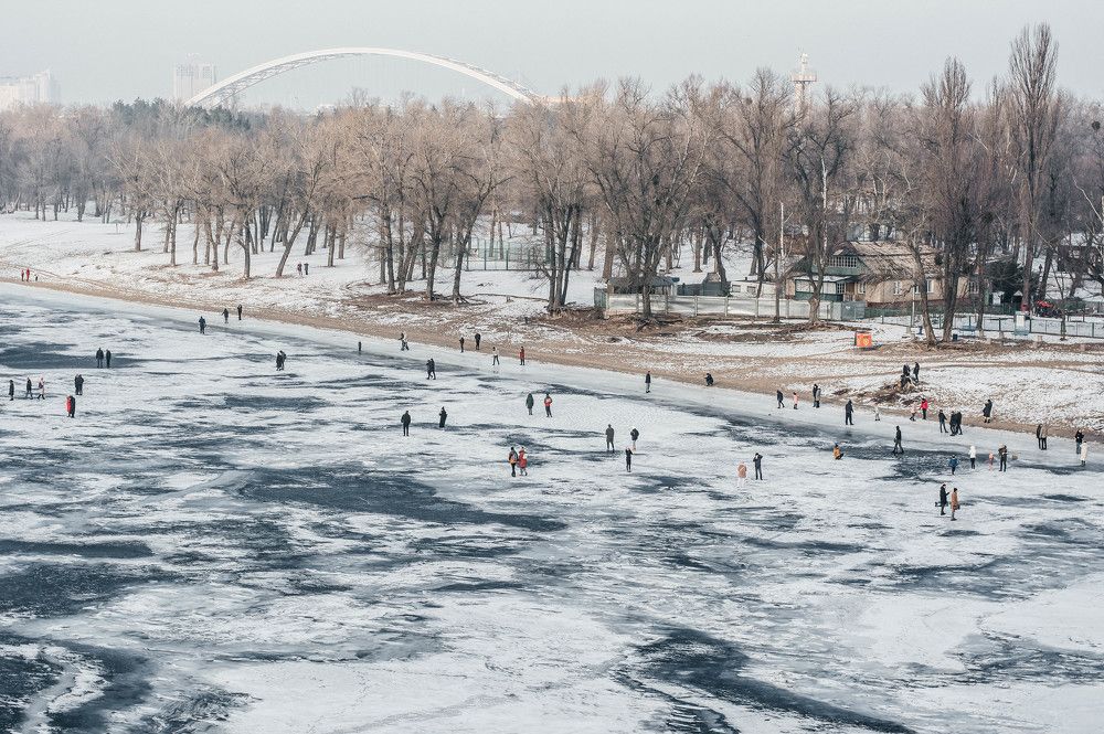 frozen Dnieper