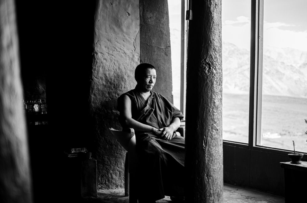 The Monk by the window