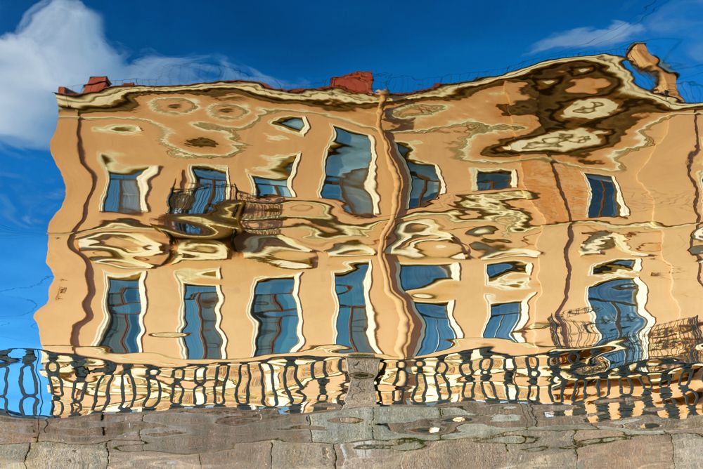 Осенний акварельный Петербург