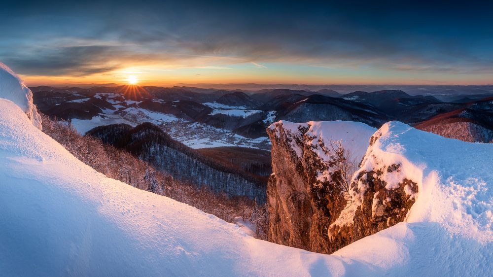 Evening on the hill Strážov