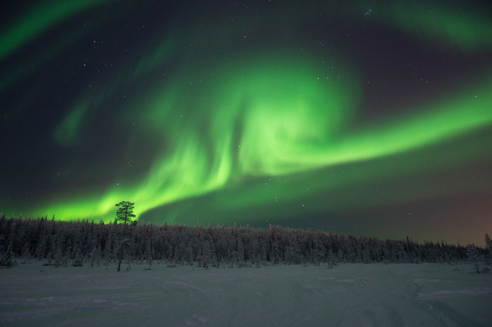 Сияние в Мурманске