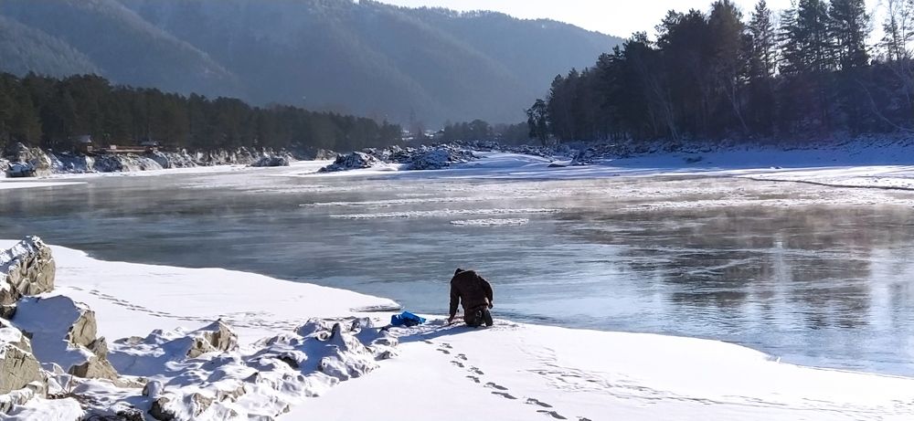 Заядлый рыбак.