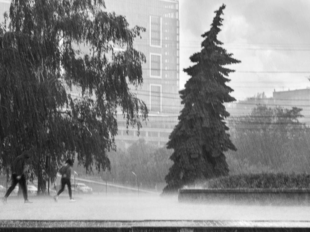 Дніпро. Дощ