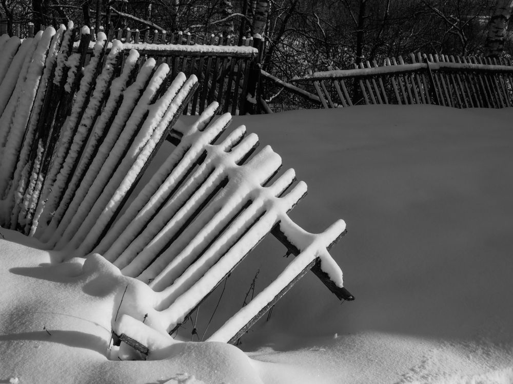 Эстетика забора. Зима.