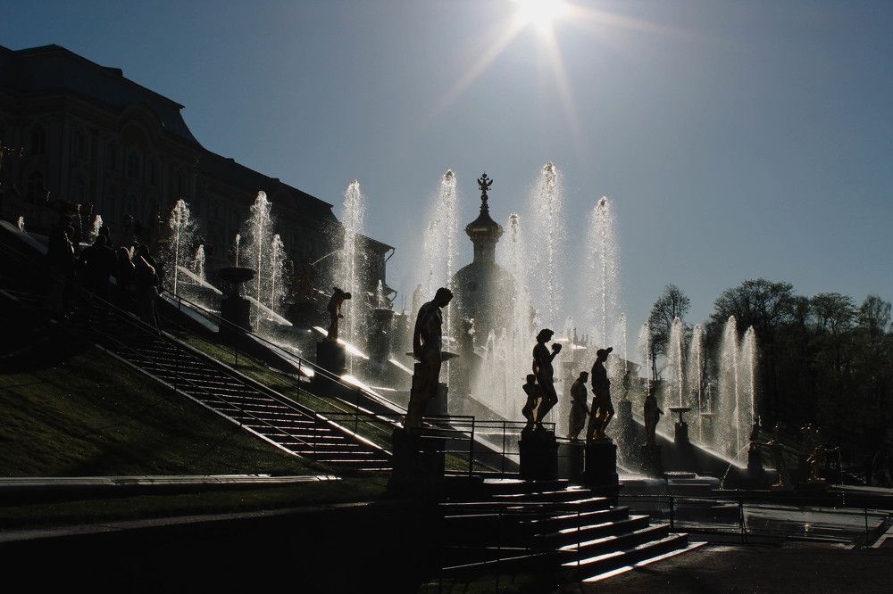 Фонтан в Петергофе