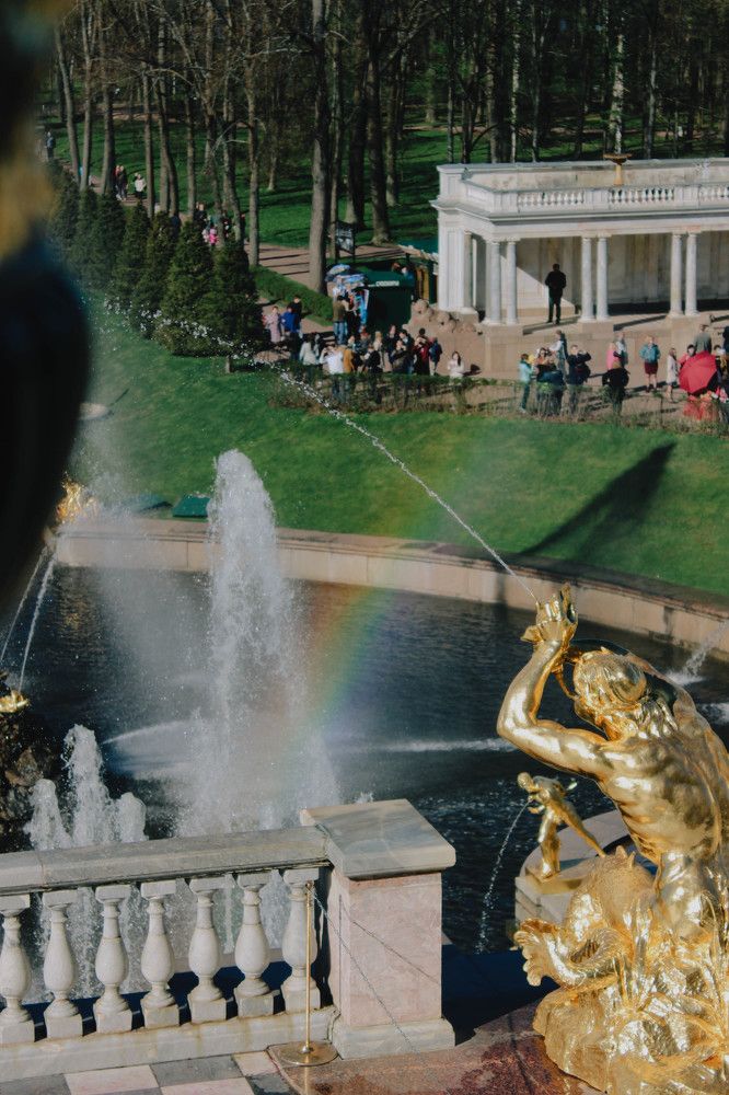 Радуга в Петергофе