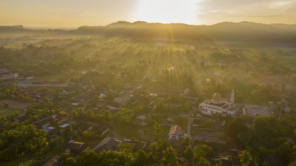 Sunrise in my village