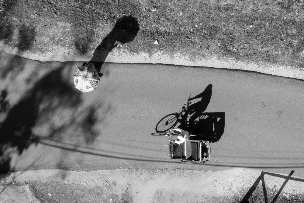 Terengganu rickshaw and passenger