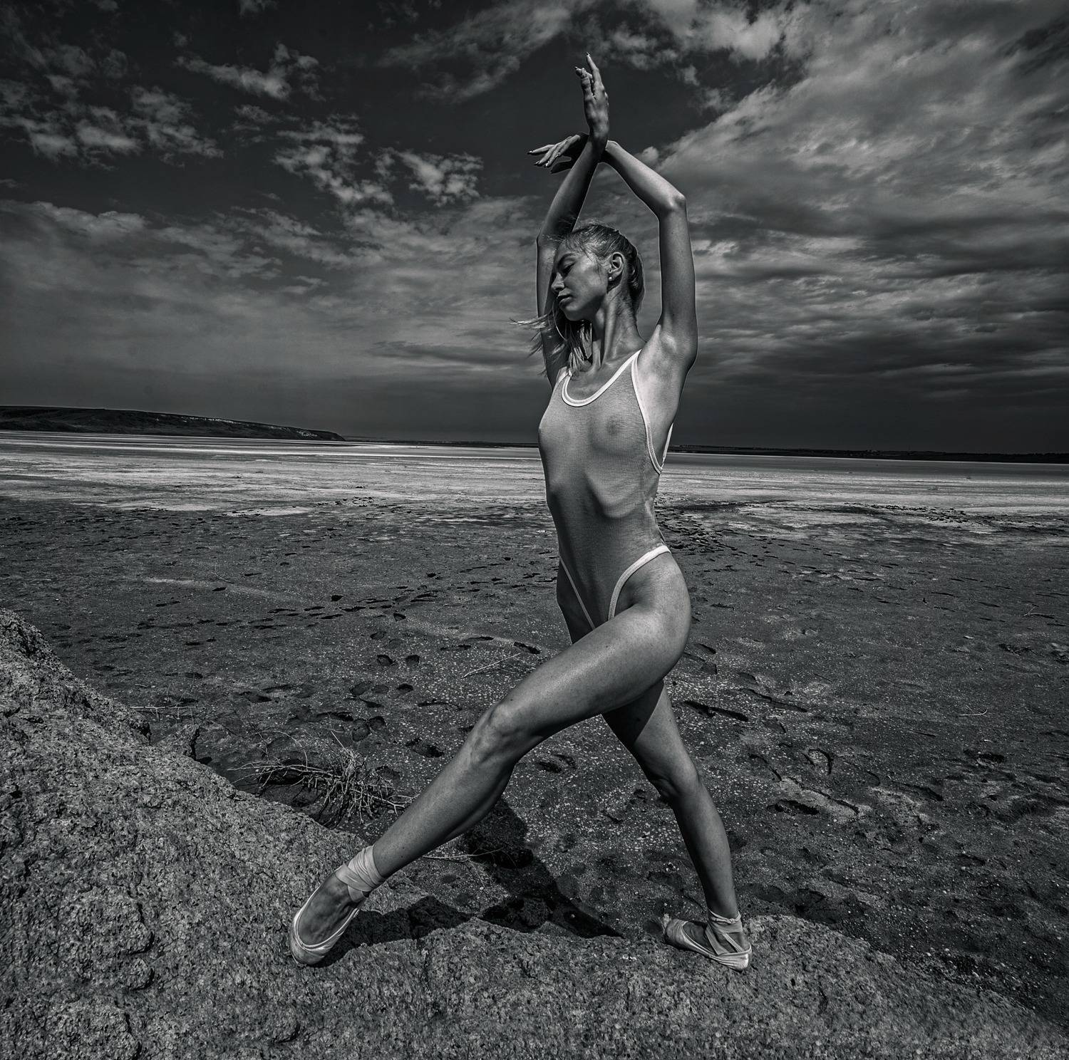 Ballerina and sky