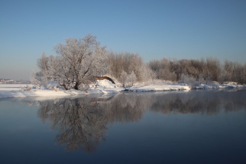 Морозное утро.