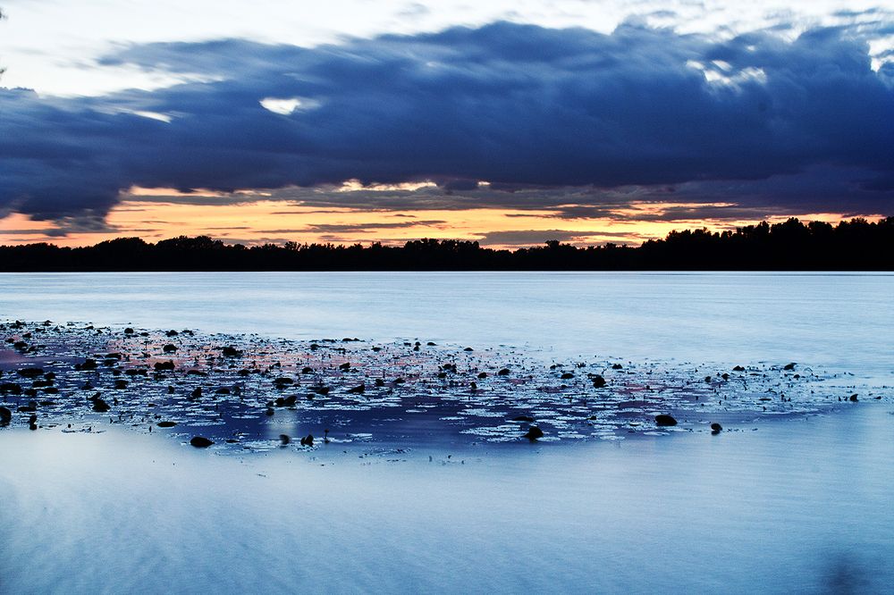 Захід сонця на Дніпрі