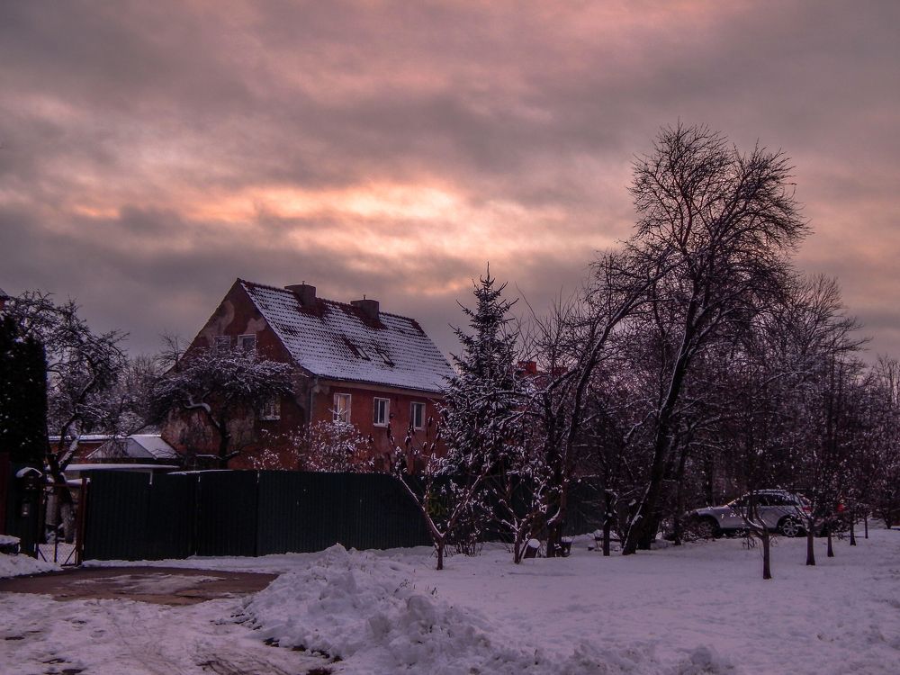 Розовый закат.  Pink sunset