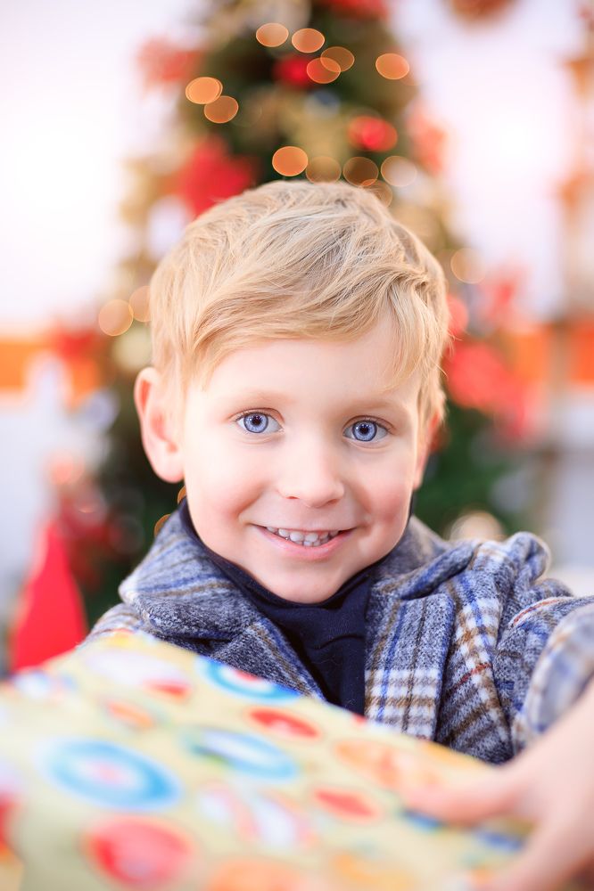 Happy because of the gift