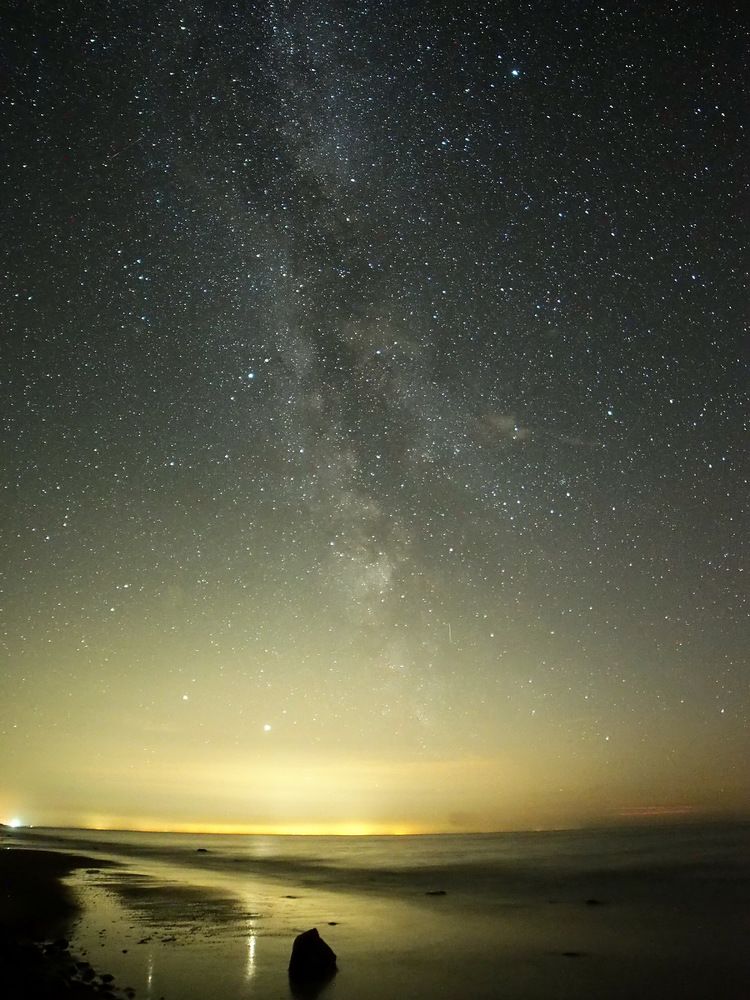 Milky way over baltic sea