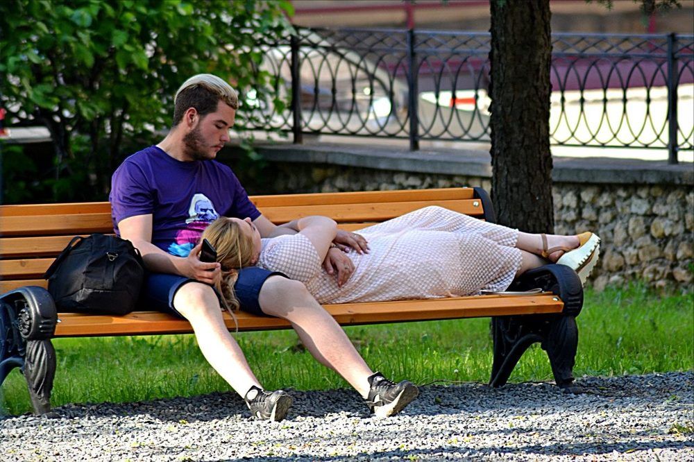 Влюблённые.