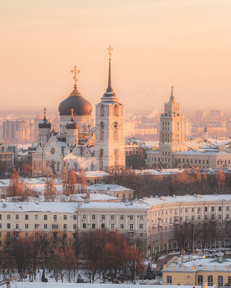 Зимний пейзаж Воронежа.