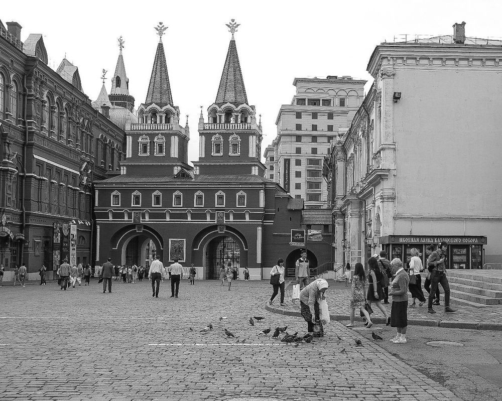 На красной площади.