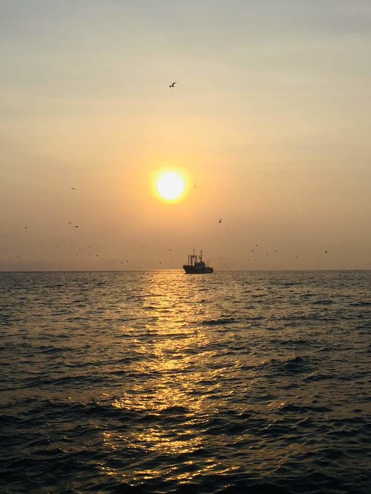 Закат на острове.