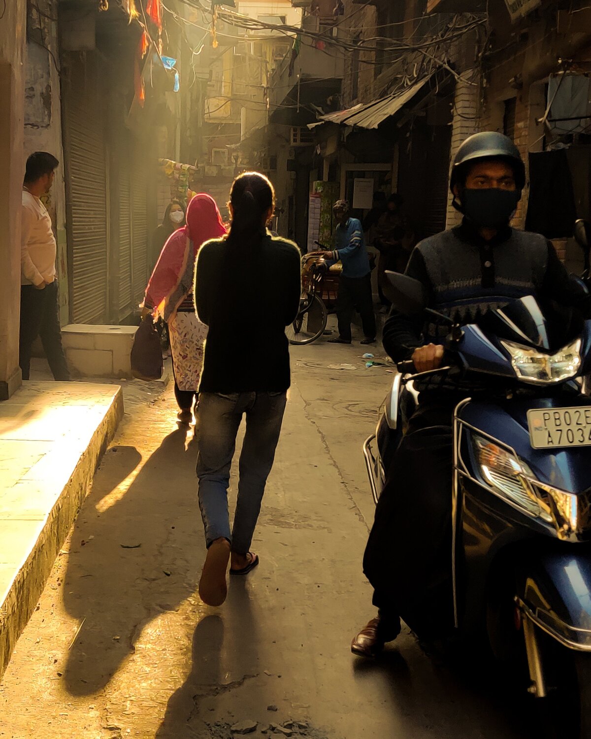 Streets of Amritsar in Golden hour