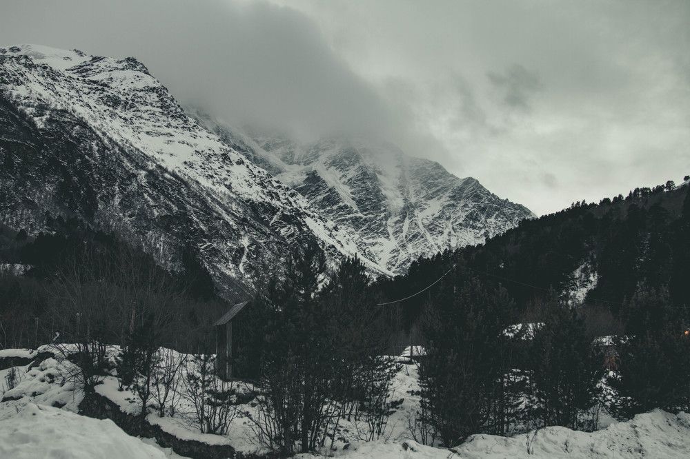 Clouds near Cheget mountain