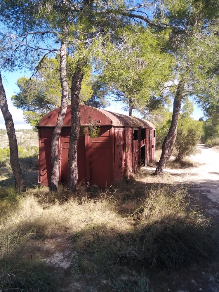 Old train in mountains