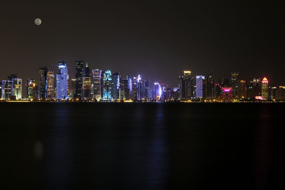 Doha Full Moon Night