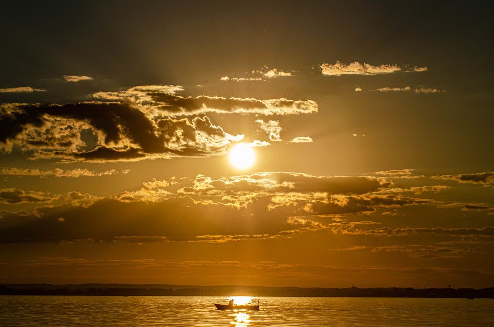 Закат на Минском море