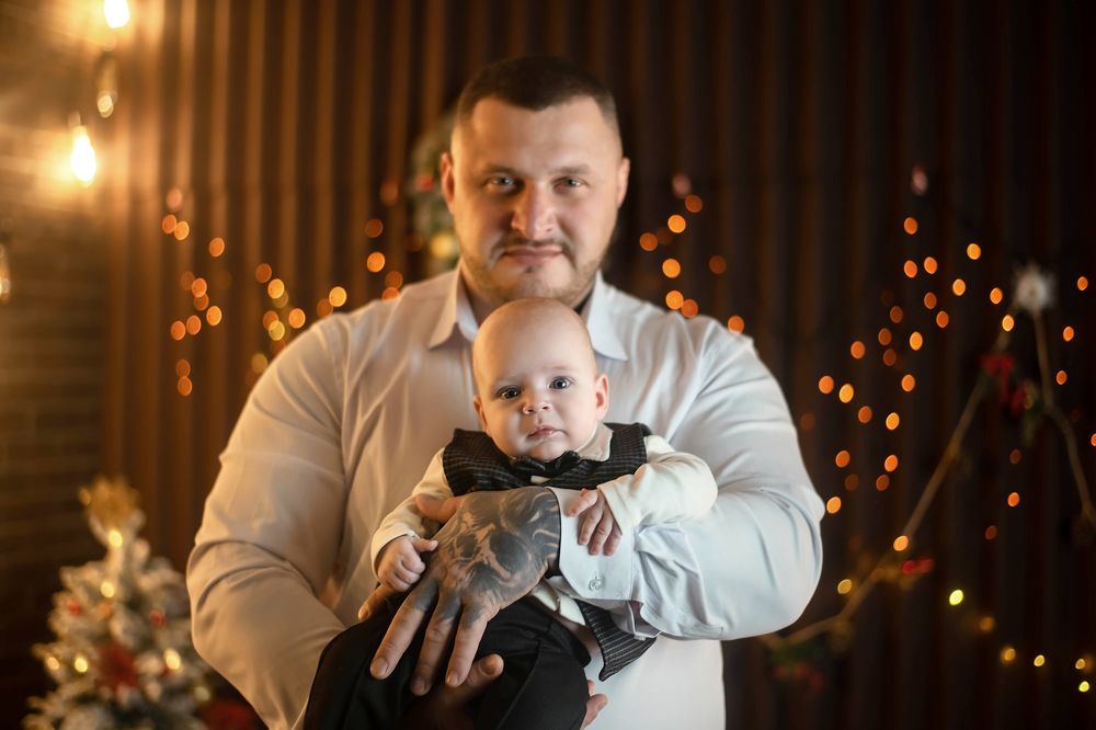 Большой папа "Медведь" и его маленький "Медвежонок"