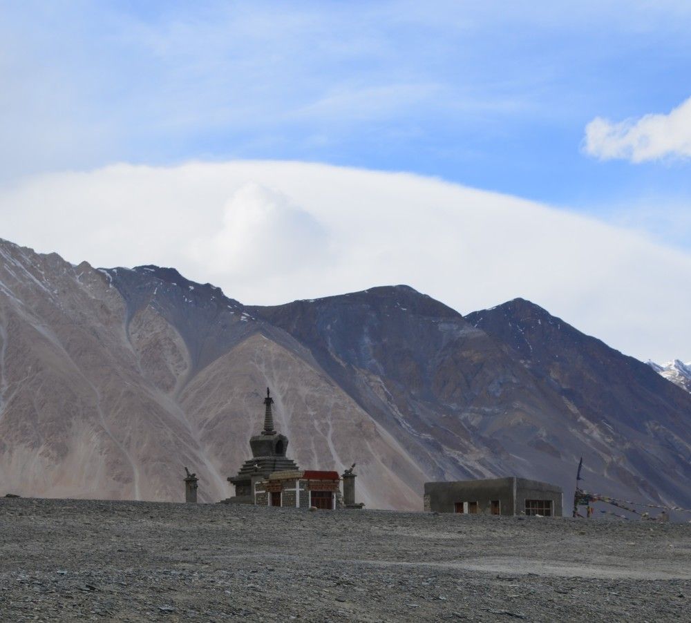 Monastery Pangong Tso