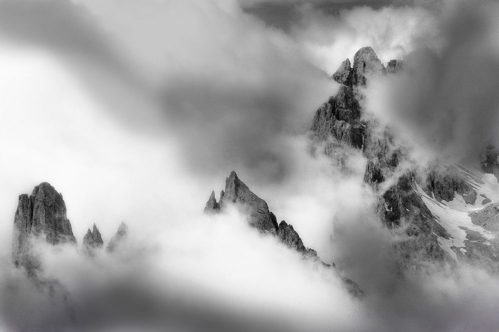 mountains in the mist