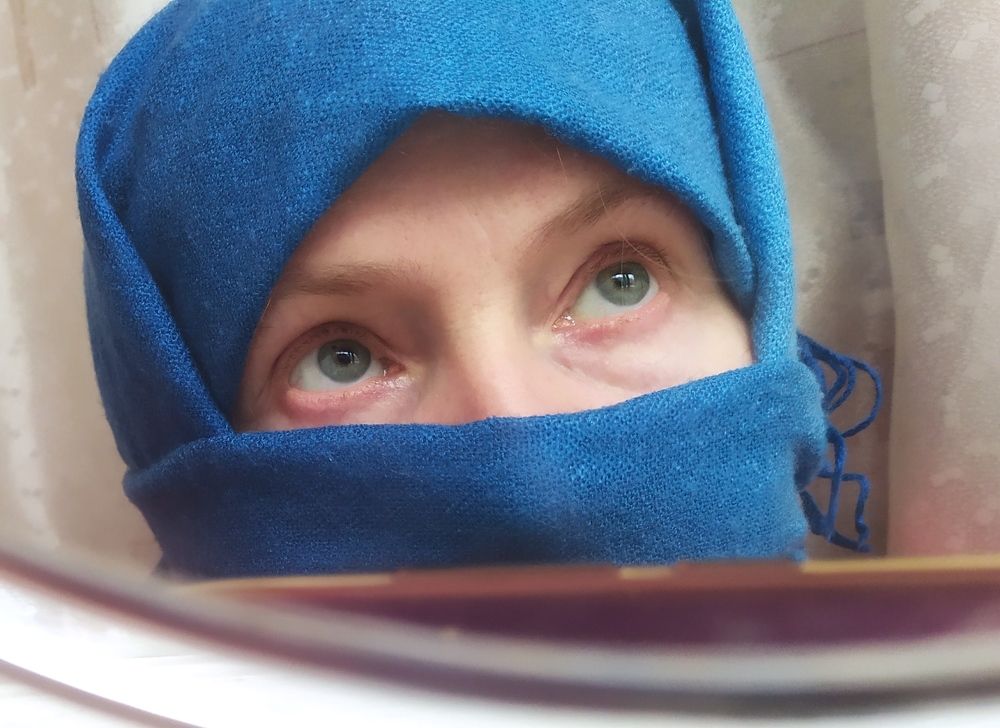 синий и серый