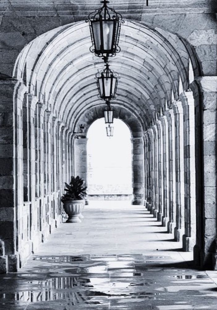 Soportales en Santiago