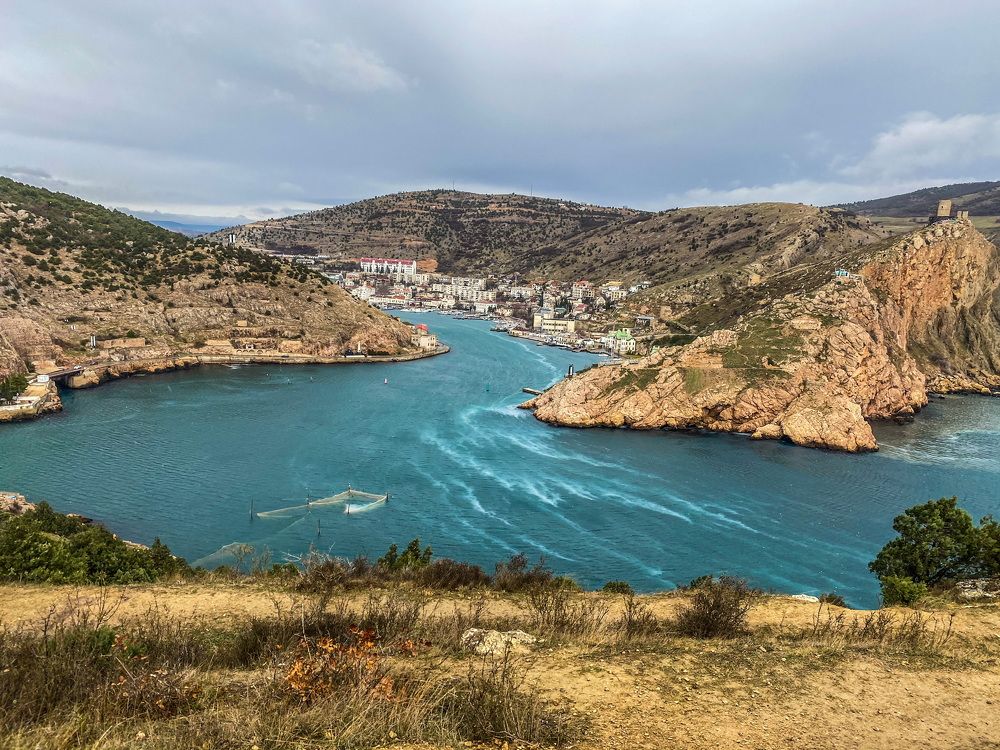 Балаклавская бухта в январе
