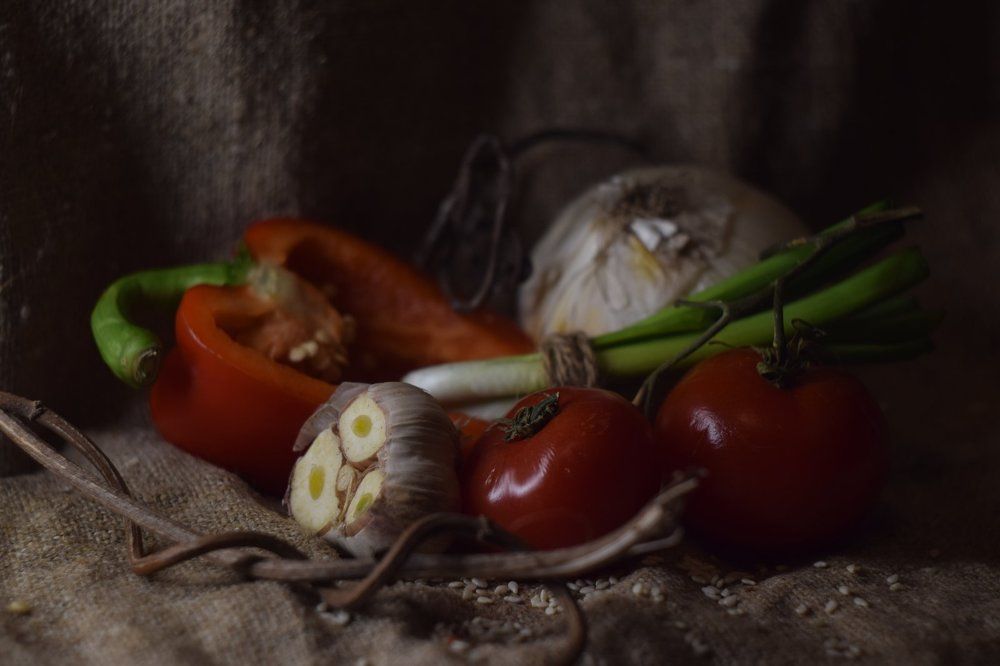 Натюрморт с овощами