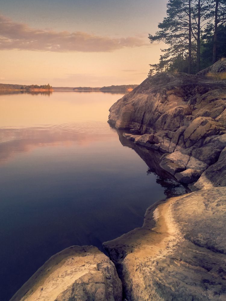 Sunrise in the Ladoga