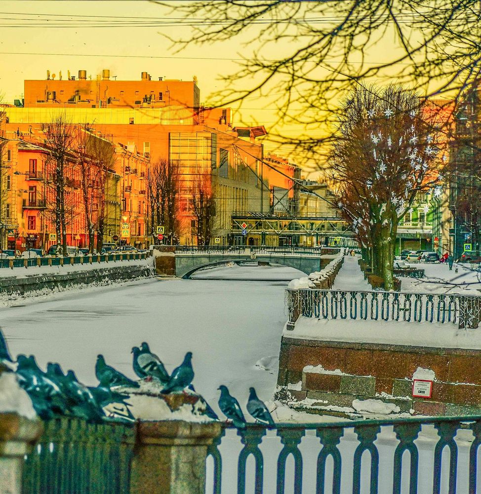 Рассвет над Семимостьем.