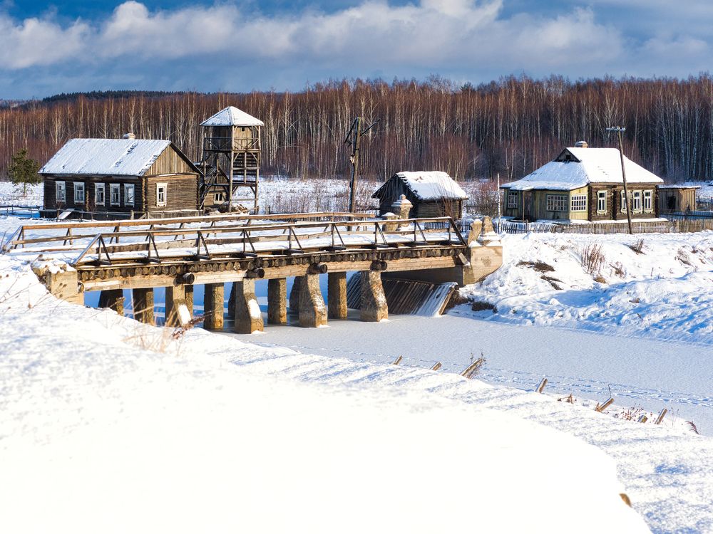 Зимняя деревня