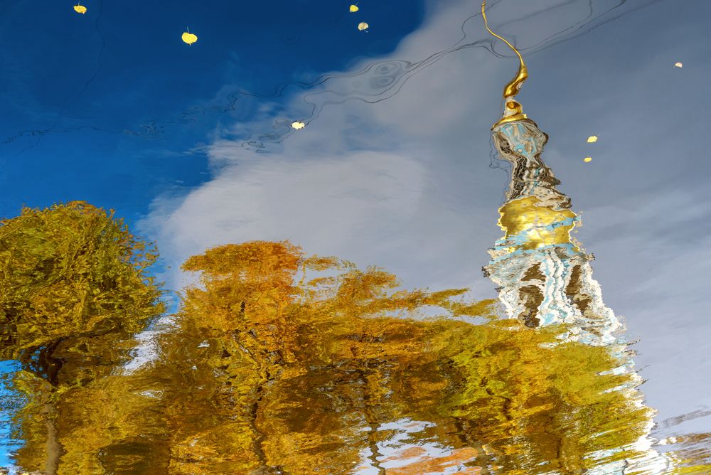 Акварельный осенний Петербург