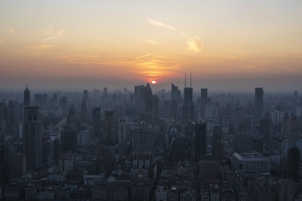Sunset in Shanghai
