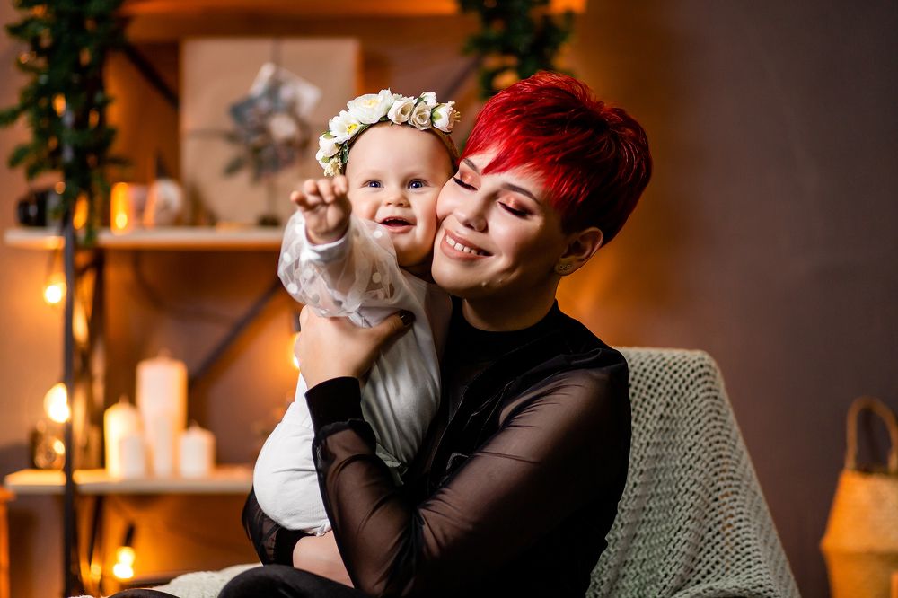 Кира с мамой