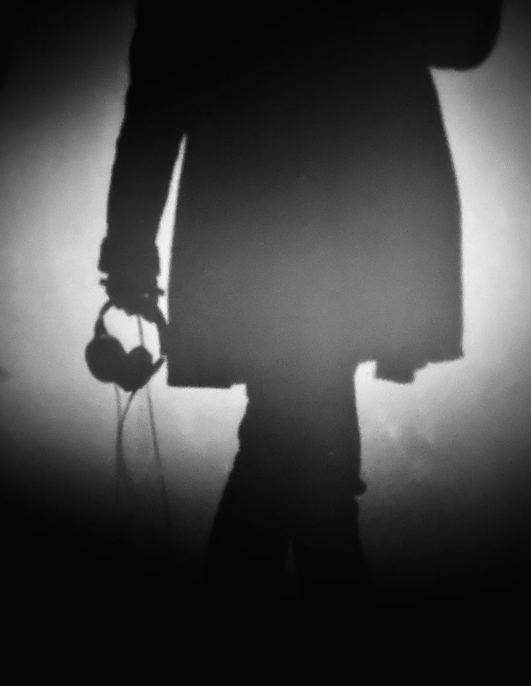 My own shadow at the museum